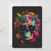 ゴシックバチェロレッテ植物学フローラスカル 招待状 (裏面)