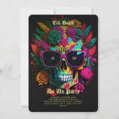 ゴシックバチェロレッテ植物学フローラスカル 招待状 (正面)