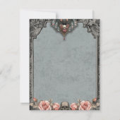 ゴシックバットウェディング感謝カード 招待状 (裏面)