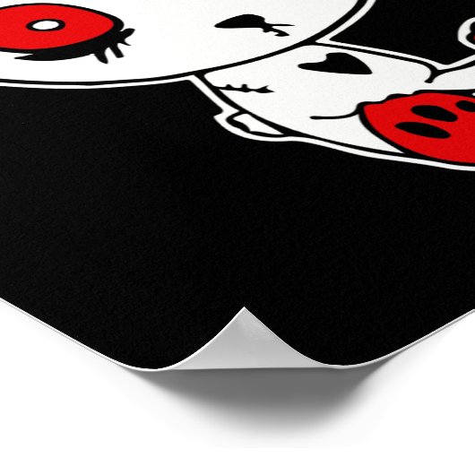 ゴシックバニー怠惰ハロウィーンの衣装ホラーゴシック ポスター (角)