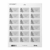 ゴシックバラこうもりスパイダーウェブグレ結婚イのアドレス ラベル (フルシート)