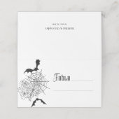 ゴシックバラこうもりスパイダ結婚ウ プレイスカード (外部開封)