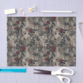 ゴシックバラつる植物 薄葉紙 (クラフト)