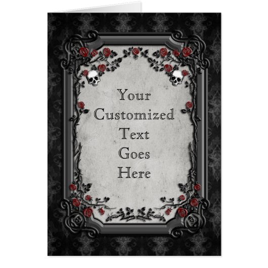 ゴシックバラとスカル (正面)