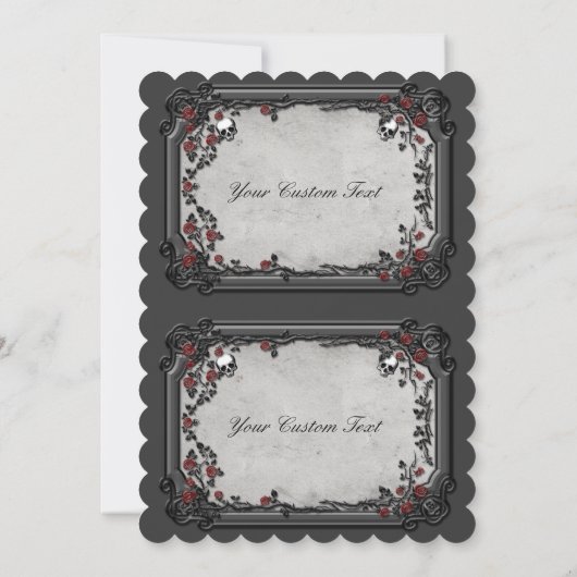 ゴシックバラとスカル (裏面)