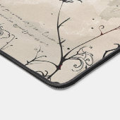 ゴシックバラとスクリプト。編集可能な名前 デスクマット (コーナー)