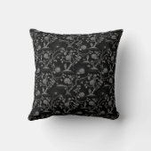 ゴシックバラと骨柄 クッション (裏面)