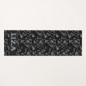 ゴシックバラと骨柄 ヨガマット (正面(横))