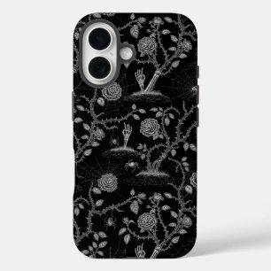 ゴシックバラと骨柄 iPhone 16ケース
