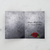 ゴシックバラとCobwebs母の日カード カード (内部)