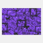 ゴシックバラのフレームと蝶 ラッピングペーパーシート (正面3)