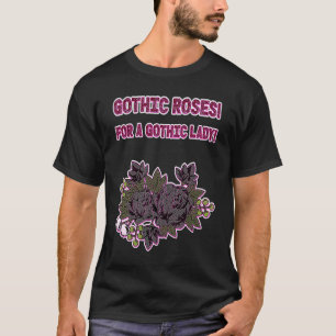 ゴシックバラの女性のために!おもしろいミームとGRE Tシャツ