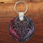 ゴシックバラアーチKeychain – アクセサリーはっきりした キーホルダー (正面)