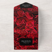 ゴシックバラオールインワンウェディング招待 オールインワン招待状 (外側)