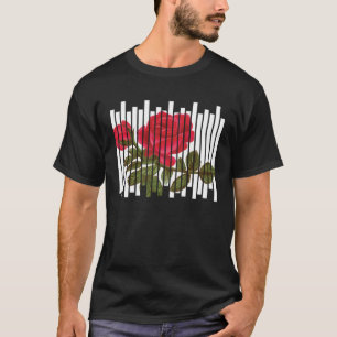 ゴシックバラグランジの花とアントゥの美学 Tシャツ