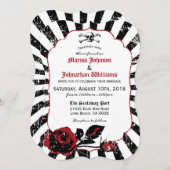 ゴシックバラグランジスカル結婚海賊 招待状 (正面/裏面)