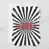 ゴシックバラグランジスカル結婚海賊 招待状 (裏面)