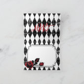 ゴシックバラグランジダイヤモンドプリントサンキュー サンキューカード (内部)