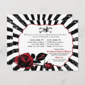 ゴシックバラスカルグランジパイレーツ結婚詳細カード エンクロージャーカード (正面/裏面)