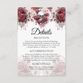 ゴシックバラスカル結婚の詳細エンクロージャカード エンクロージャーカード (正面)