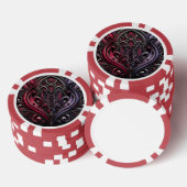 ゴシックバラトランプのポーカーチップ ポーカーチップ (積み重ね)