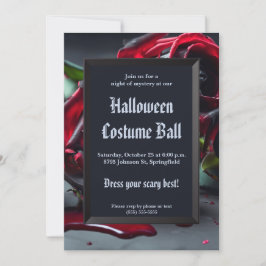 ゴシックバラハロウィーン 招待状