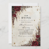 ゴシックバラハローウィンパーティ 招待状 (正面)