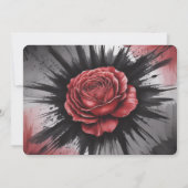 ゴシックバラフレームカップルシャワー 招待状 (裏面)