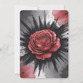 ゴシックバラフレームブリデスメイドランチョン 招待状 (裏面)