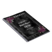 ゴシックバラブライダルシャワーギフトリストノートブック ノートブック (右側)