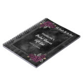 ゴシックバラブライダルシャワーギフトリストノートブック ノートブック (左側)