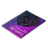 ゴシックバラブラック&パープルブライトタロット ノートブック (左側)
