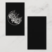 ゴシックバラムーンゴシックウィッカクレセントフラワーズ 名刺 (正面/裏面)