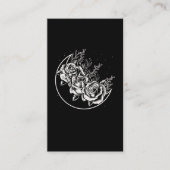 ゴシックバラムーンゴシックウィッカクレセントフラワーズ 名刺 (正面)