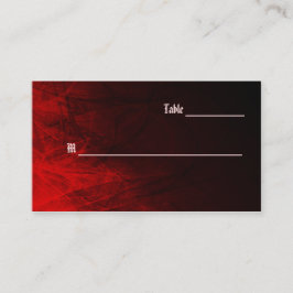 ゴシックバラ座席表名刺 プレイスカード