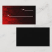 ゴシックバラ座席表名刺 プレイスカード (正面/裏面)