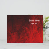 ゴシックバラ折り畳み結婚式 プログラム (スタンド正面)