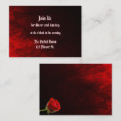 ゴシックバラ披露宴カード エンクロージャーカード (正面/裏面)