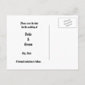 ゴシックバラ日付のはがきを保存 案内ポストカード (裏面)