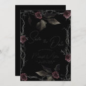 ゴシックバラ日付の保存 セーブザデート (正面/裏面)