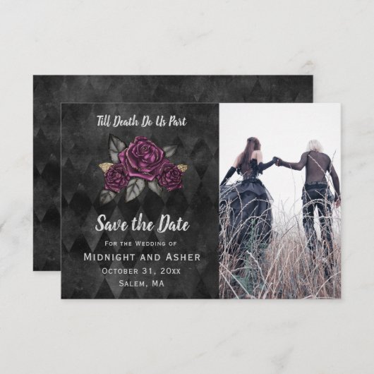 ゴシックバラ死まで私たちPart Save the Date セーブザデート (正面/裏面)