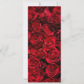 ゴシックバラ結婚のメニュー 招待状 (裏面)