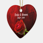 ゴシックバラ結婚キープサケオーナメント セラミックオーナメント (左)