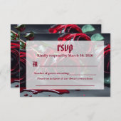 ゴシックバラ結婚ズ 出欠カード (正面/裏面)