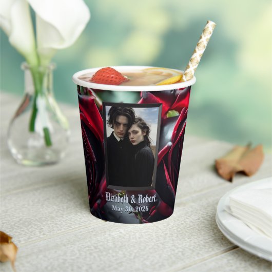 ゴシックバラ結婚ズ 紙コップ (インサイチュ)