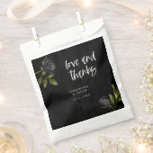 ゴシックバラ結婚ブラック フェイバーバッグ (クリップ留めされた状態)