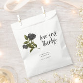 ゴシックバラ結婚ブラック フェイバーバッグ (クリップ留めされた状態)