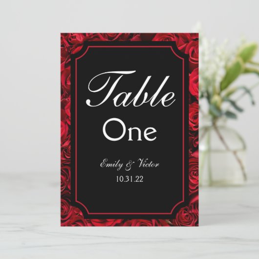 ゴシックバラ表番号 (スタンド正面)