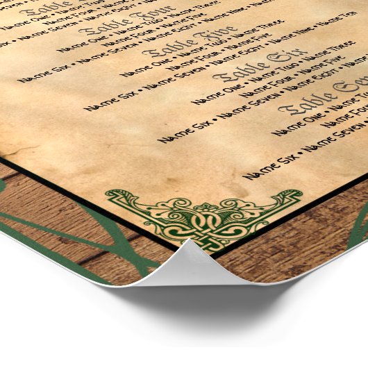 ゴシックバラ赤と黒の表番号ポスター ポスター (角)