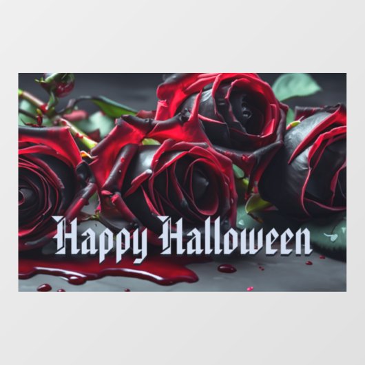 ゴシックバラ ウィンドウサイン (シート)